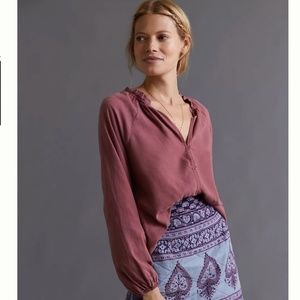 Anthropologie Cloth & Stone Buttondown Blouse Large